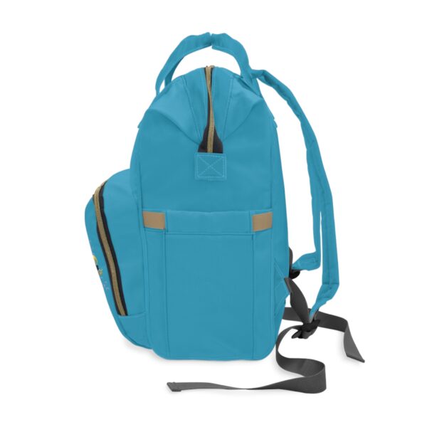 Coral Cove Bubble Blessings Diaper Backpack - Stylish & Functional Baby Bag for Parents - Image 3