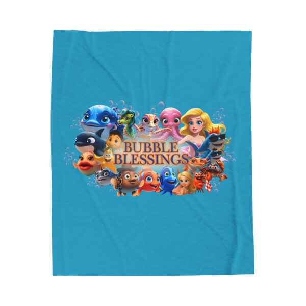 Bubble Blessings Velveteen Plush Blanket
