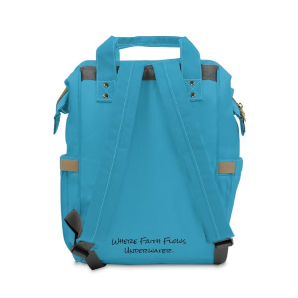 Coral Cove Bubble Blessings Diaper Backpack - Stylish & Functional Baby Bag for Parents - Image 2