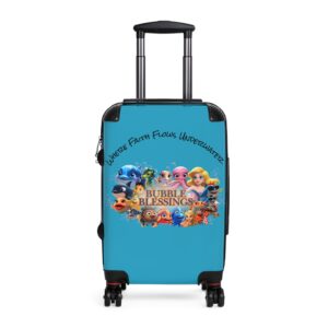 Bubble Blessings Kids Luggage - Colorful Travel Suitcase for Young Adventurers