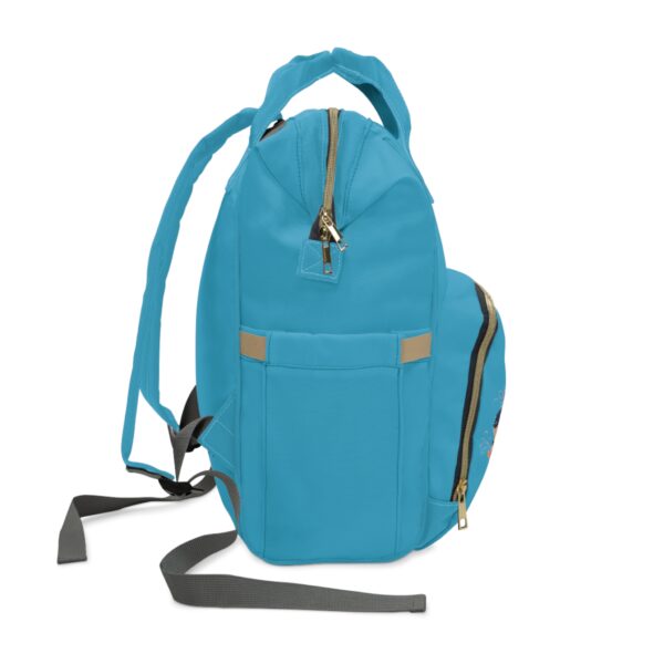 Coral Cove Bubble Blessings Diaper Backpack - Stylish & Functional Baby Bag for Parents - Image 4