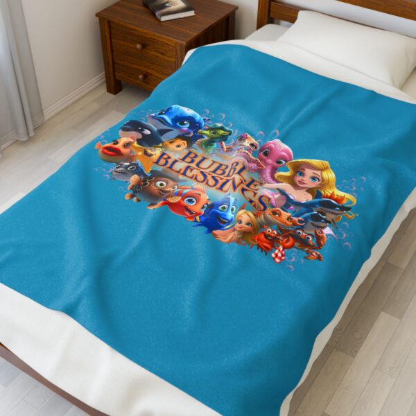 Bubble Blessings Velveteen Plush Blanket - Image 3