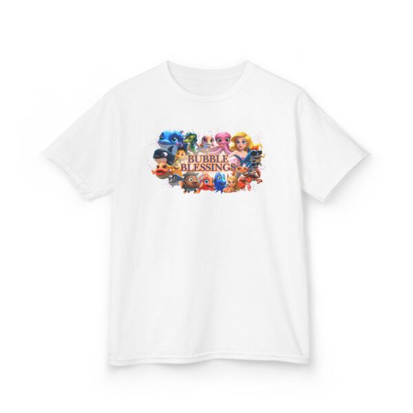 Kids Heavy Cotton™ Tee - Fun Bubble Blessings Graphic T-Shirt - Image 9